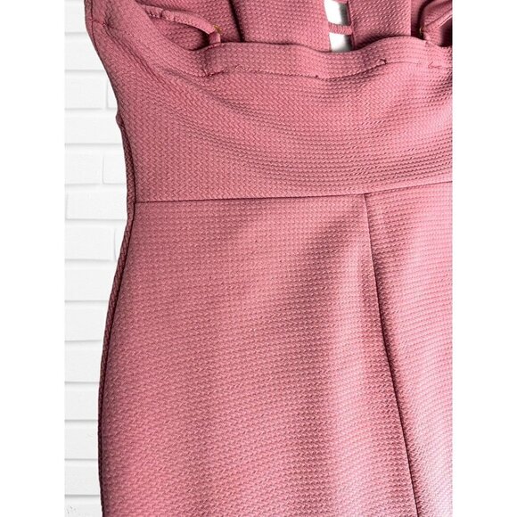 Love Chesley Dress Women's Large Pink Bodycon Back Slit - Picture 5 of 13